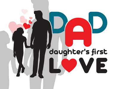 Father's Day Special T-shirts Design For Father and Daughter creative design daughters gift fathers day fathers day design fathers day special fathers love graphic design illustration love design t shirts t shirts design
