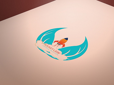 Rocket Leaf Logo Design graphic design illustration logo logo design minimalist logo