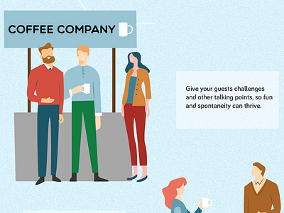 Mos infographic character coffee design illustration infographic