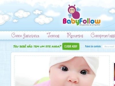 Babyfollow child design layout ui