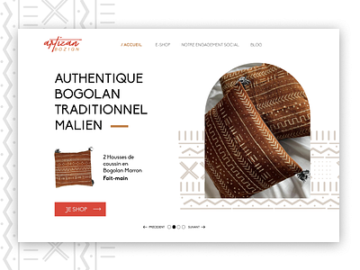 Landing page - Artisans shop