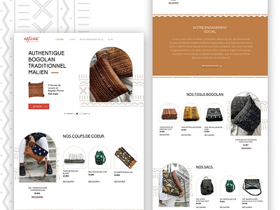 Landing page - Artisan Shop