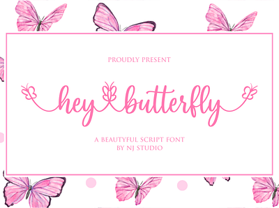 hey butterfly branding design font icon illustration illustrator lettering logo minimal typography vector