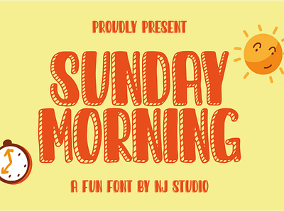 Sunday Morning branding design font icon illustration illustrator lettering logo minimal typography vector