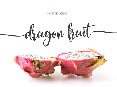 dragon fruit animation branding design font icon illustration illustrator lettering typography vector