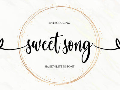 sweet song branding design font icon illustration illustrator lettering logo minimal typography vector