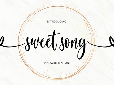 sweet song branding design font icon illustration illustrator lettering logo minimal typography vector