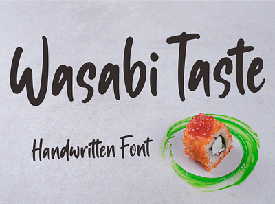Wasabi Taste branding design font icon illustration lettering logo typography ui vector