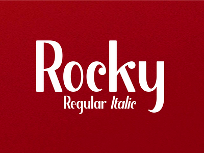 Rocky 3d animation branding design font graphic design icon illustration lettering logo motion graphics typography ui vector