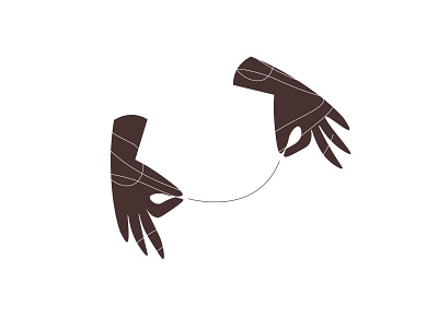 Tangled 2d 2dart ai blackandwhite character design flat hands handsillustration illustration illustrator stylized tangled vector vectorart