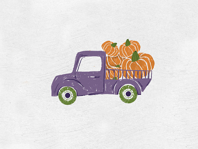 Delivery 2d 2dillustration adobe illustrator art character delivery flat flatart illustration illustrator octoberchellenge pickup procreate pumpkin vector