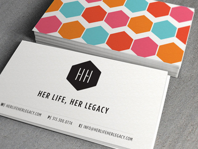 HLHL Identity Comp brand business card color geometric hexagon identity logo