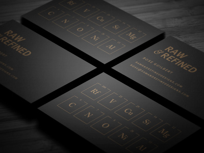 Raw & Refined Business Card Comp