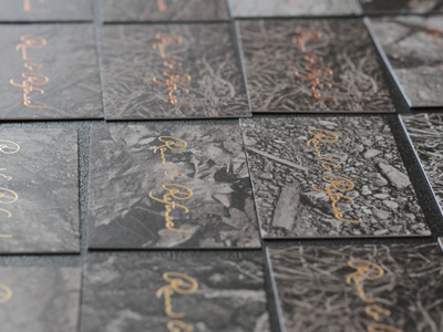 Choosing Foil bronze business cards copper foil gold letterpress metallic printing raw refined