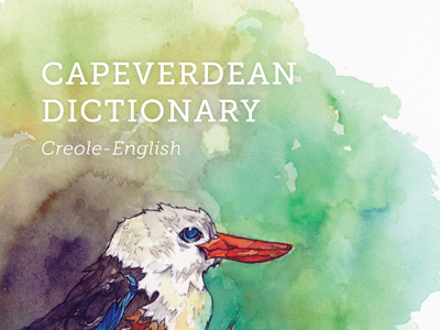 Dictionary Book Cover book cover dictionary watercolor museo slab typography bird ink
