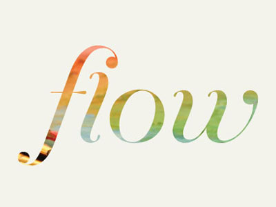 Flow color flow newsletter painting process serif type typography