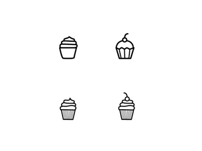 Cupcakes bakery cupcakes icons logo