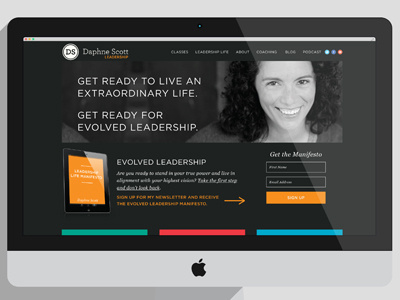 Daphne Home coaching evolve giveaway home layout leadership manifesto personal brand web