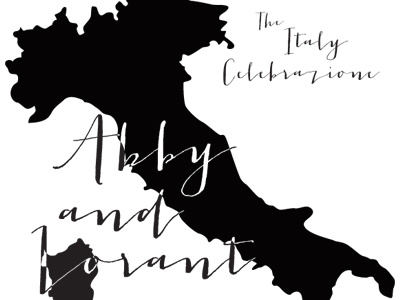 Abby & Lorant Wedding Booklet book cover illustration italy lettering typography wedding