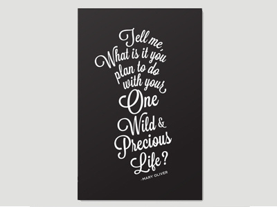 Crazy Life print quote type typography
