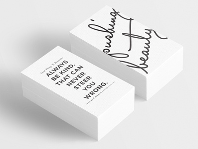My Business Cards bold business card dots lettering logo quote