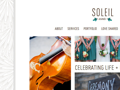 Soleil Events Website