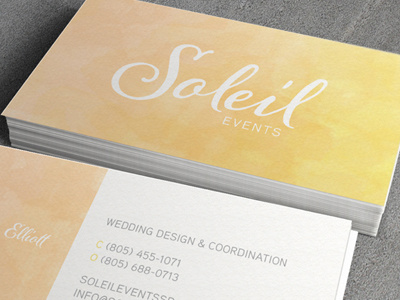 Soleil Events Opt 2 business card logo