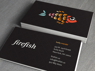 firefish Business Cards business card logo