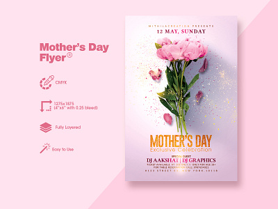 Mother's Day Flyer celebration club club flyer flyer flyer design love mom mother mother day mothers mothers day mothers day flyer mothersday party psd