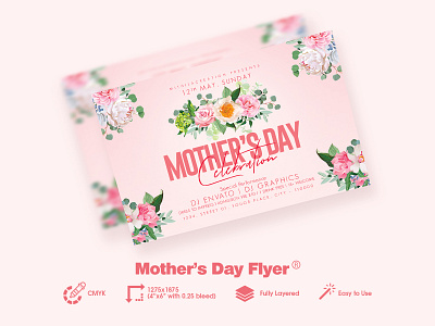 Mother's Day Flyer celebration club club flyer flyer flyer design flyer template love mom mother mothers mothers day mothers day flyer mothersday party