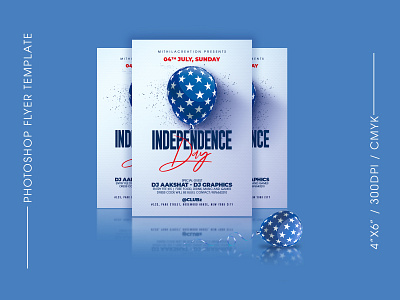 Independence Day Flyer 4th july 4th of july 4thofjuly america american american flag celebration club club flyer flyer flyer design flyer template holiday independence independence day independence day flyer