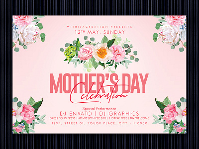 Mother's Day club club flyer flyer flyer design flyer template happy mother day happy mothers day love mother mother day motherday motherhood mothers mothers day mothers day flyer mothers day party mothersday poster design spring summer