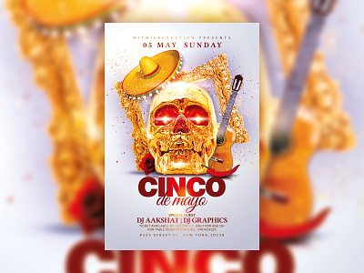 Cinco De Mayo carnival cinco cinco de mayo cinco de mayo flyer cinco de mayo party cinco flyer club flyer de mayo flyer flyer design flyer template maxico mayo mexican mexican food mexican party nightclub poster design spring summer