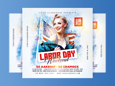Labor Day Flyer 4th july 4th of july 4thofjuly america american american flag happy labor day holiday independence independence day july labor labor day labor day weekend laborday memorial memorial day usa usa flag weekend