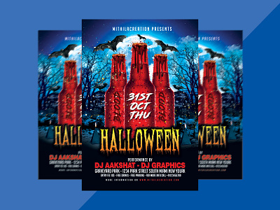 Halloween Flyer banner club club flyer club house clubhouse facebook flyer flyer design halloween halloween night halloween party halloween time halloween week happy halloween horror instagram party poster spooky zombie