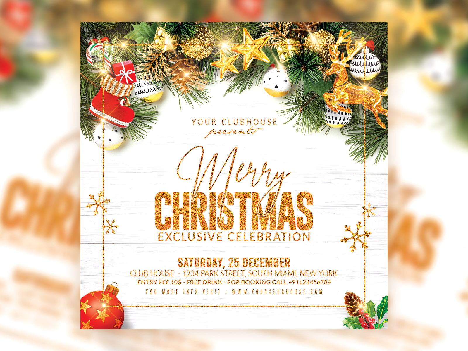 Christmas Flyer by Mithila Creation on Dribbble