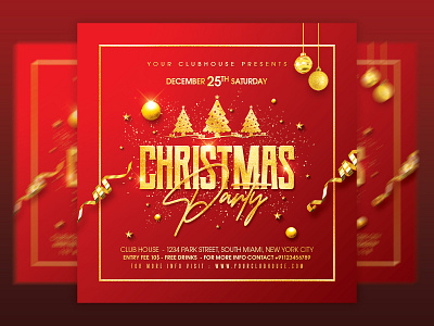 Christmas Flyer christmas club flyer design event facebook flyer flyer design happy new year holiday instagram logo merry christmas merry xmas merrychristmas new year new year eve party santa santa claus xmas