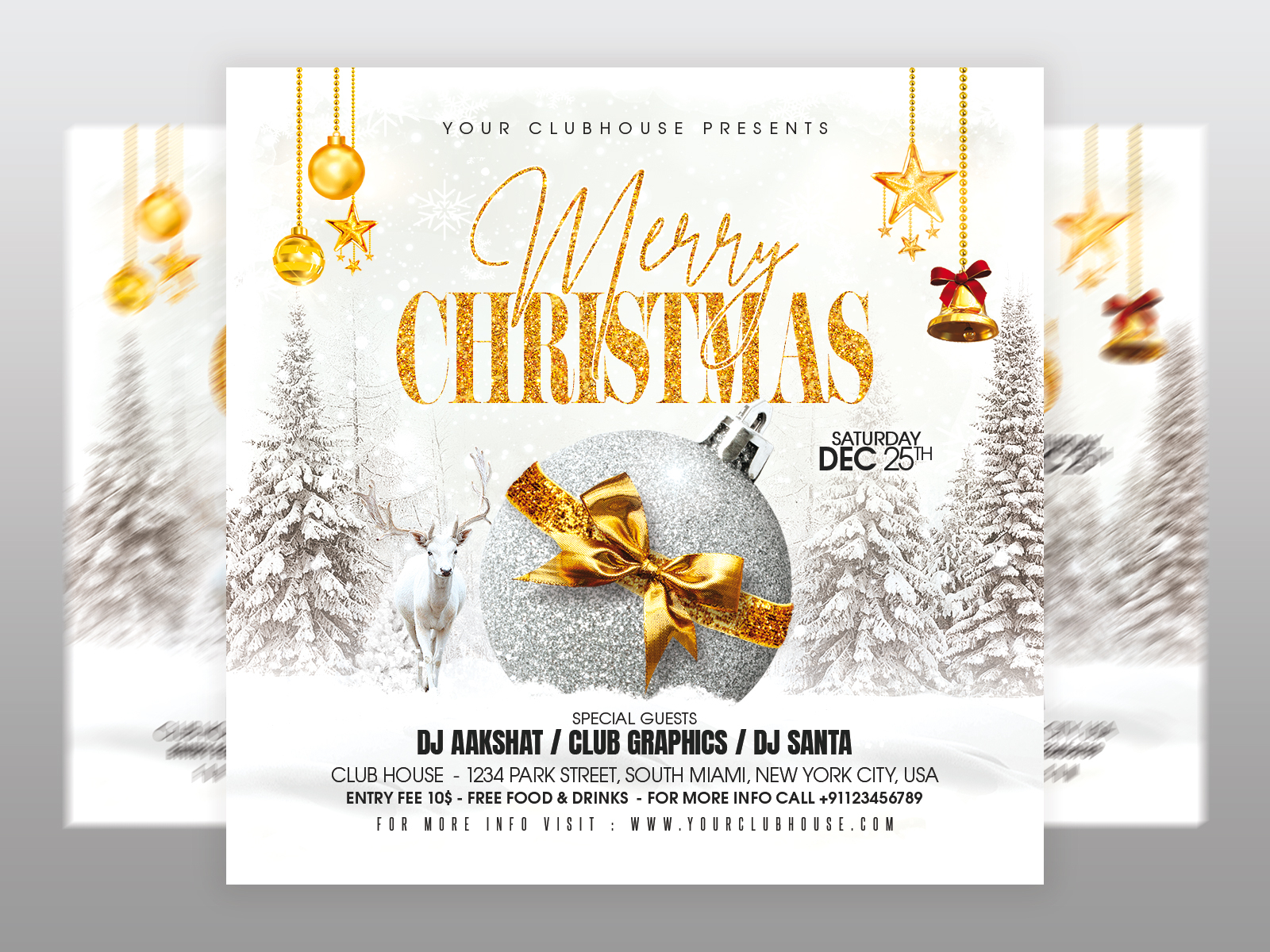 Christmas Flyer by Mithila Creation on Dribbble