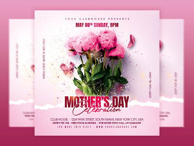 Mother's Day Flyer club club flyer event flyer design flyer template happy mother day happy mothers day holiday instagram logo love mom mother mother day mothers day mothers day 2022 mothers love party