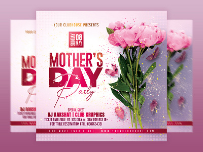 Mother's Day Flyer branding club club flyer event flyer design flyer template happy mother day happy mothers day holiday holidays instagram logo love mom mother mother day mothers day social media post