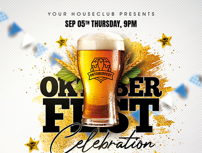 Oktoberfest Flyer animation beer branding club club flyer design event flyer flyer design flyer template graphic design holiday illustration instagram logo motion graphics oktober oktober fest oktoberfest ui