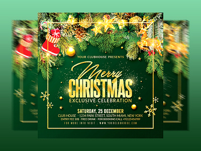 Christmas Flyer christmas christmas 2022 christmas eve christmas party club club flyer event flyer design flyer template holiday instagram logo merry christmas merry xmas merrychristmas party santa xmas xmas 2022 xmas party