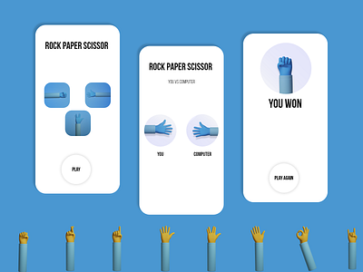 Rock Paper Scissor Made with Handz