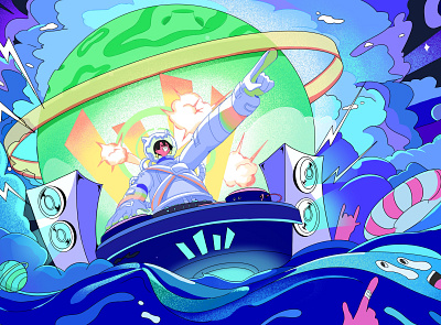Undersea Music Festival illustration