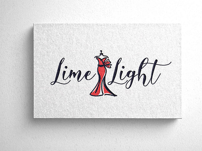 Lime light Fashion Logo Mockup