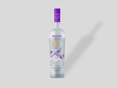 Frosted Bottle free psd Mockup