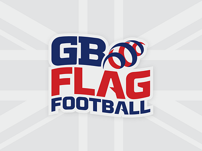 GB Flag Football american british design flag football great britain logo