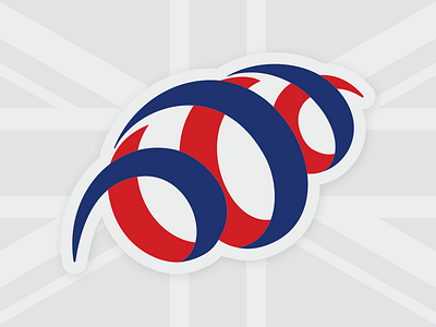 Gb Flag Football Icon american british design flag football great britain logo