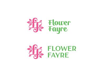 Flower Fayre Type florist flower identity logo