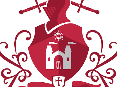 Summer Camp XIV 2014 camp church coat of arms crest medieval summer summer camp theme youth